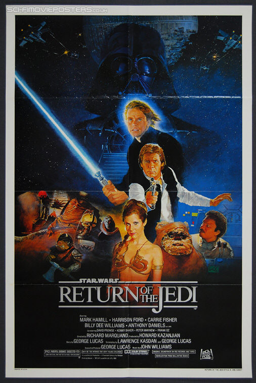Star Wars: Return of the Jedi (1983) Style 'B' - Original US One Sheet Movie 