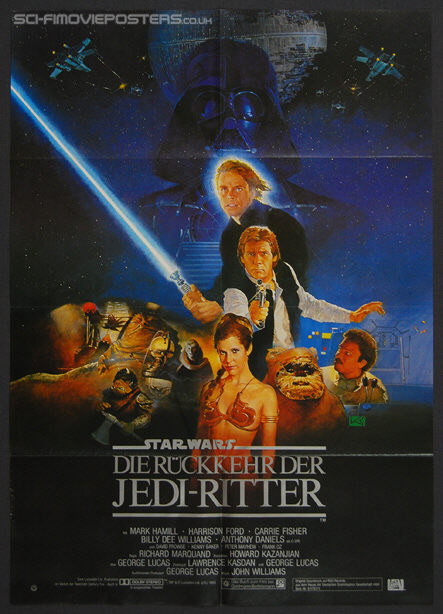 Star Wars Return of the Jedi 1983 Original German Movie Poster