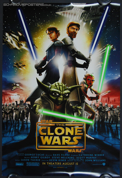 Star Wars: The Clone Wars (2008) - Original US One Sheet Movie Poster