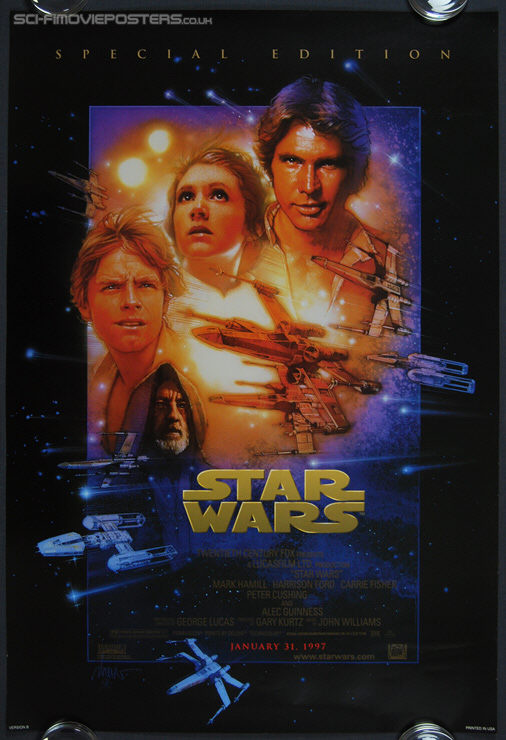 Star Wars (1977) Special Edition 1997 Version 'B' - Original US One Sheet Movie Poster