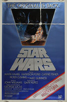 Star Wars (1977) Re-release 1982 (Revenge banner) - Original US One Sheet Movie Poster