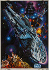 Star Wars (1977) Re-release Dubbed Version 1982 -Original Japanese Hansai B2 Movie Poster