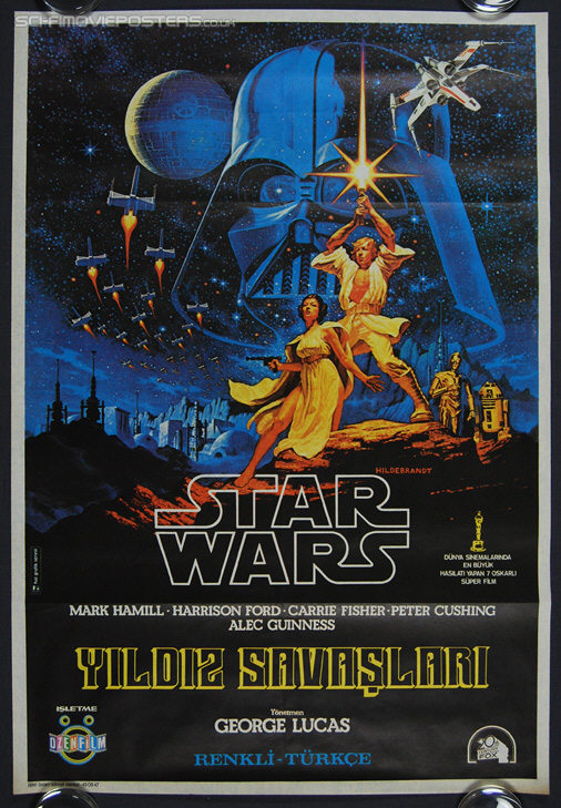 Star Wars (1977). Original Turkish Movie Poster. 27" x 39 3/8" Single sided.