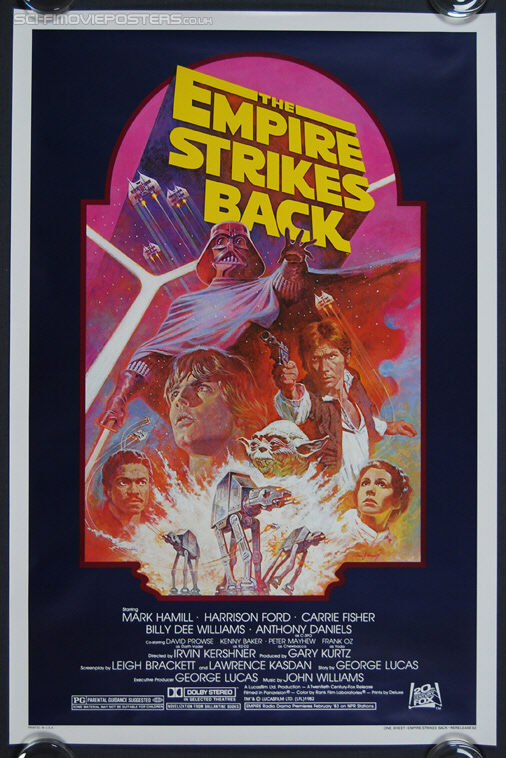 Star Wars: The Empire Strikes Back (1980) Re-release 1982 - Original US One Sheet Movie Poster