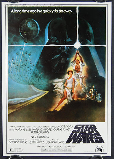 Star Wars (1977) Tom Jung 1982 - Original Japanese Hansai B2 Movie Poster