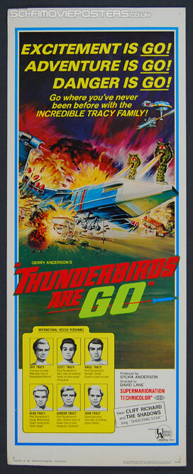 Thunderbirds Are Go (1966) - Original US Insert Movie Poster
