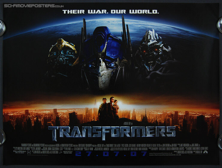 Transformers (2007) - Original British Quad Movie Poster