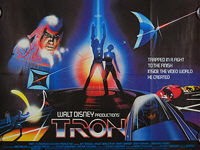 Tron (1982) - Original British Quad Movie Poster