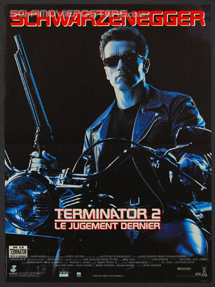 Terminator 2: Judgment Day (1991) - Original French Movie Poster