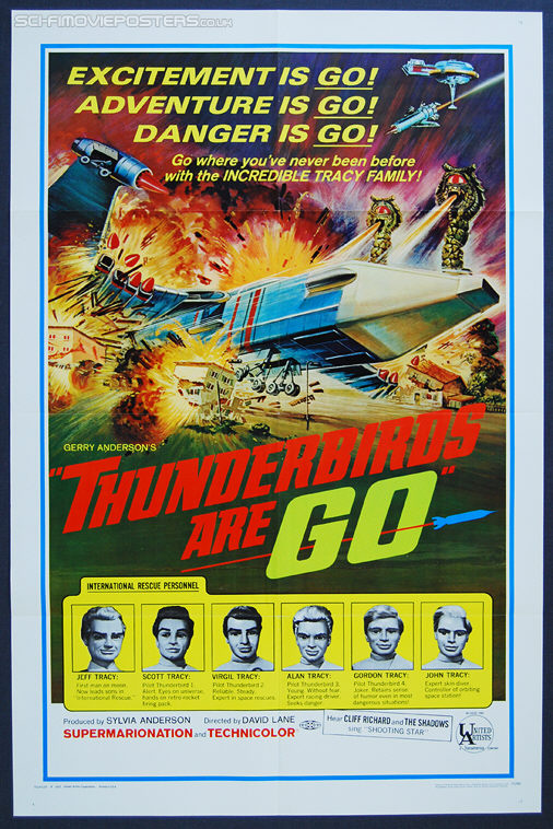 Thunderbirds Are Go (1966) - Original US One Sheet Movie Poster