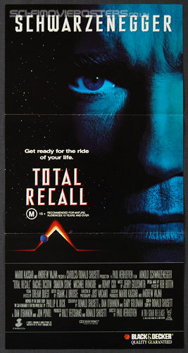 Total Recall (1990) - Original Australian Daybill Movie Poster