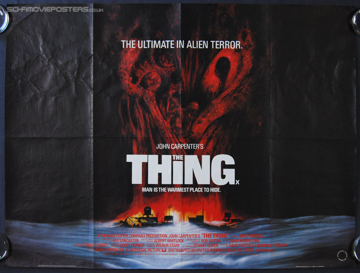 Thing, The (1982) - Original British Quad Movie Poster