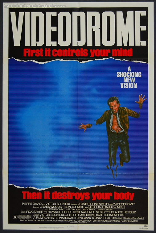 Videodrome (1983) - Original US One Sheet Movie Poster