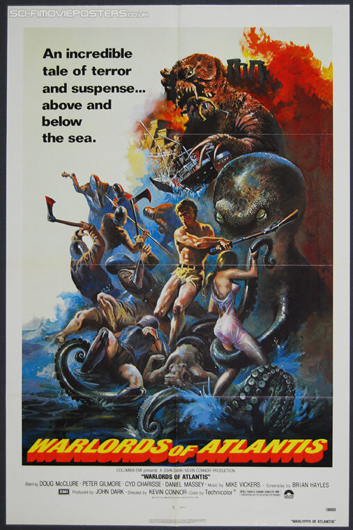 Warlords of Atlantis (1978) - Original US One Sheet Movie Poster