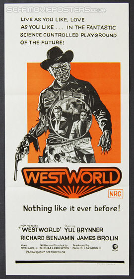 Westworld (1973) - Original Australian Daybill Movie Poster