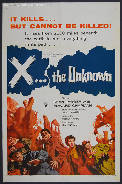 X... The Unknown (1956) - Original US One Sheet Movie Poster