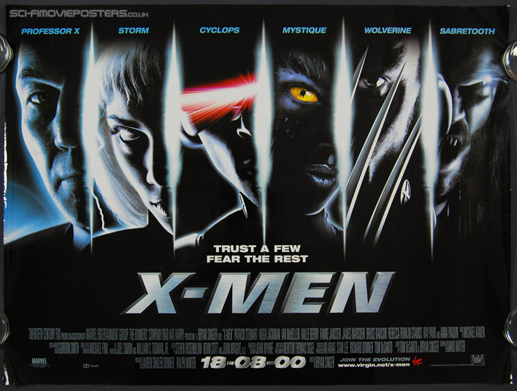X-Men (2000) - Original British Quad Movie Poster