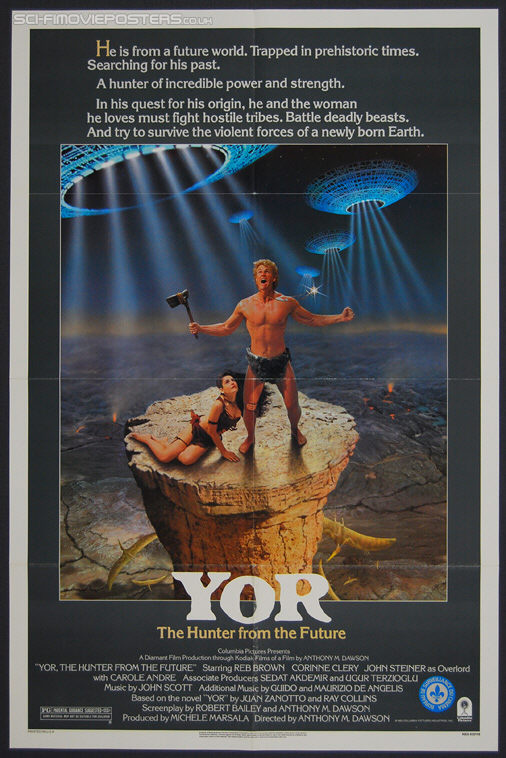 Yor, The Hunter from the Future (1983) - Original US One Sheet Movie Poster